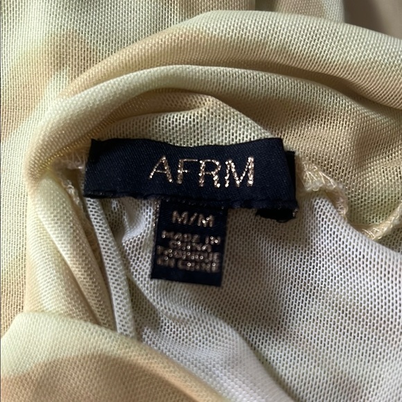 AFRM Yellow Turtleneck Top - Picture 2 of 2